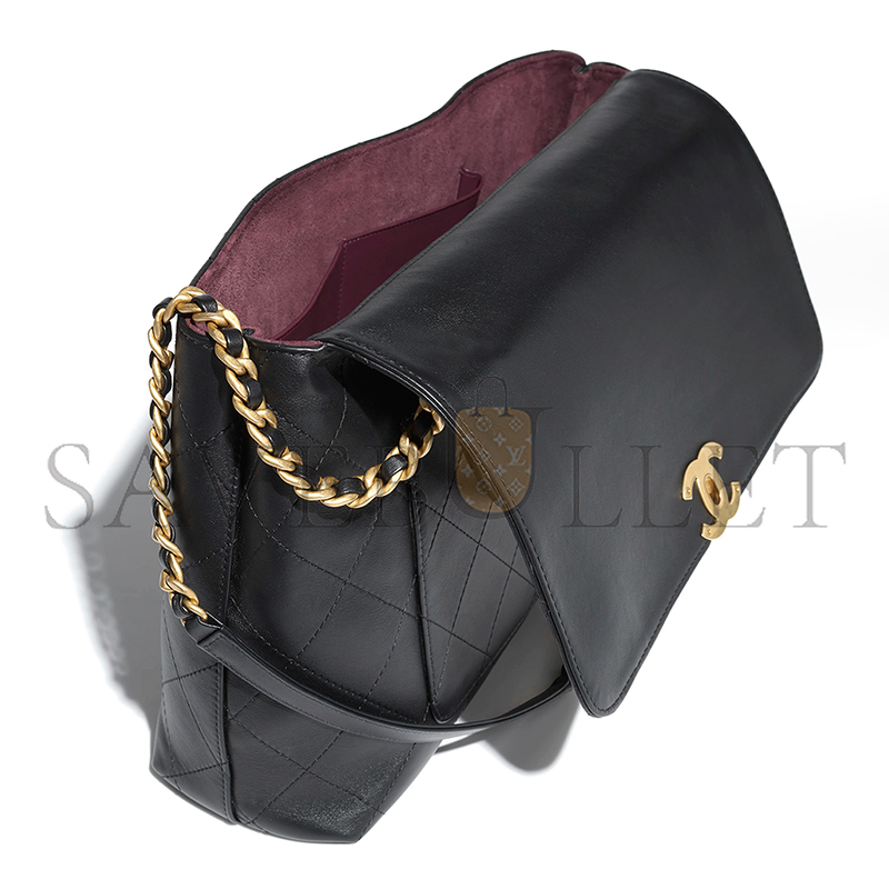 Ch*el maxi flap bag with top handle as5543 (37*26*10cm)